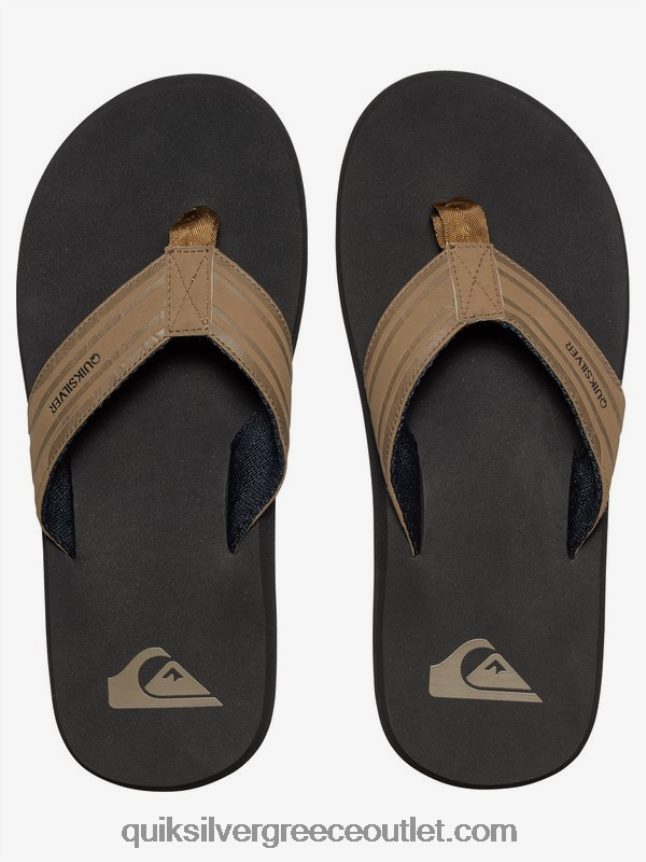 σανδάλια με κλειδί μαϊμού Quiksilver άνδρες 66LP841647 μαύρισμα - στερεό