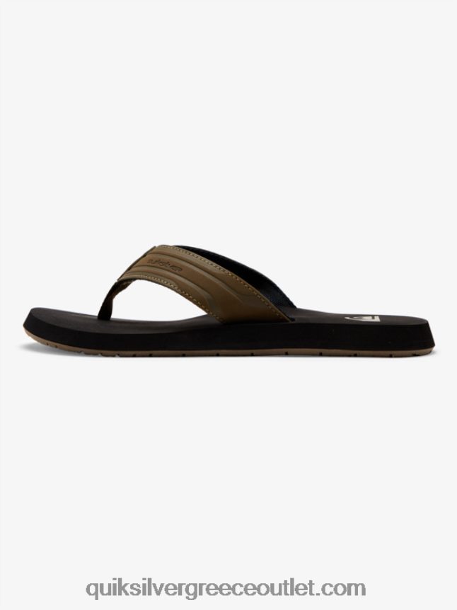 σανδάλια με κλειδί μαϊμού Quiksilver άνδρες 66LP841647 μαύρισμα - στερεό
