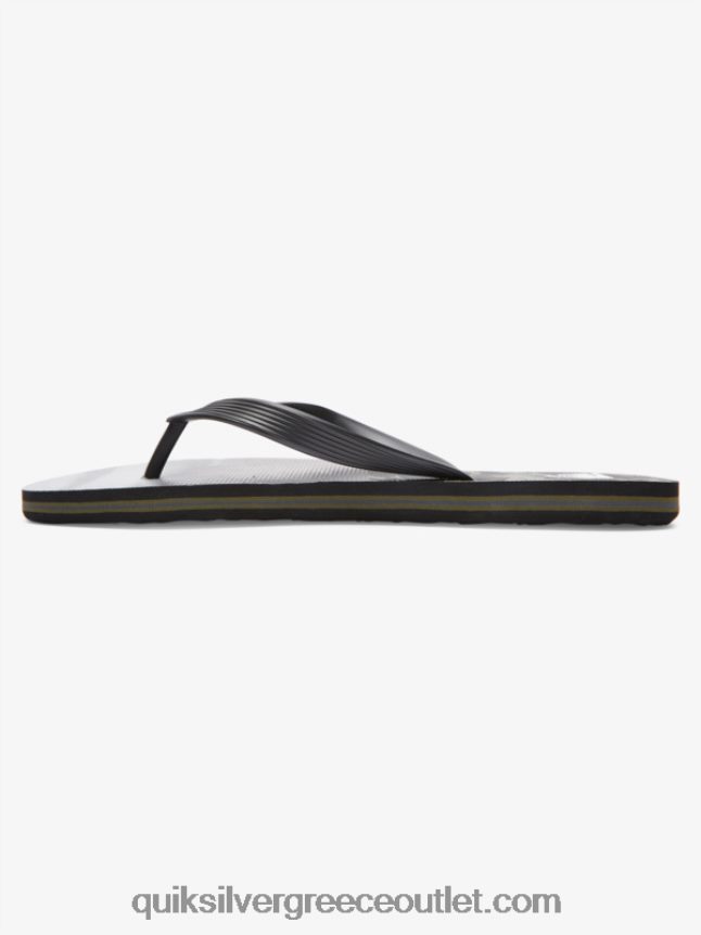 σαγιονάρες μολόκαι πέντε-ο Quiksilver άνδρες 66LP841858 μαύρο/πράσινο