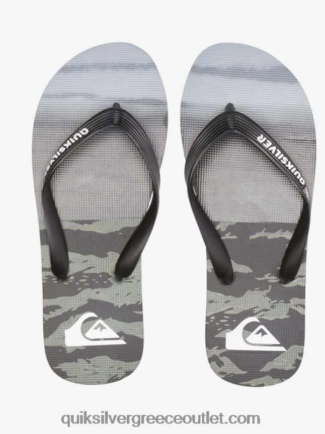 σαγιονάρες μολόκαι πέντε-ο Quiksilver άνδρες 66LP841858 μαύρο/πράσινο