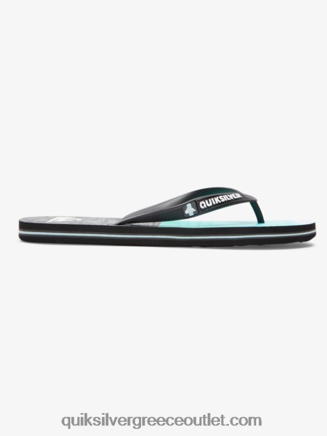 σαγιονάρες μολόκαι πέντε-ο Quiksilver άνδρες 66LP841859 Μαύρο μπλε
