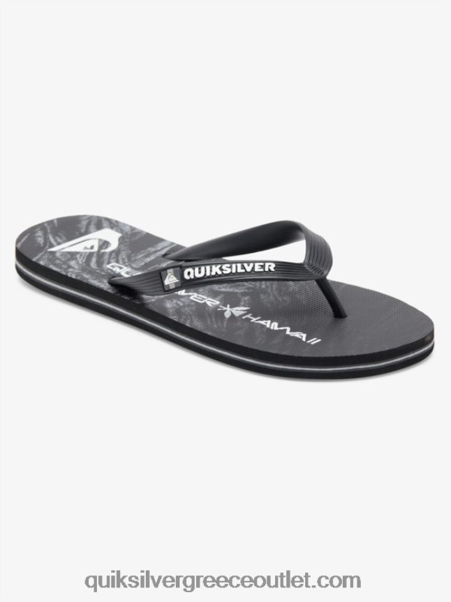 σαγιονάρες μολκάι εγχώριες Quiksilver άνδρες 66LP841860 μαύρος