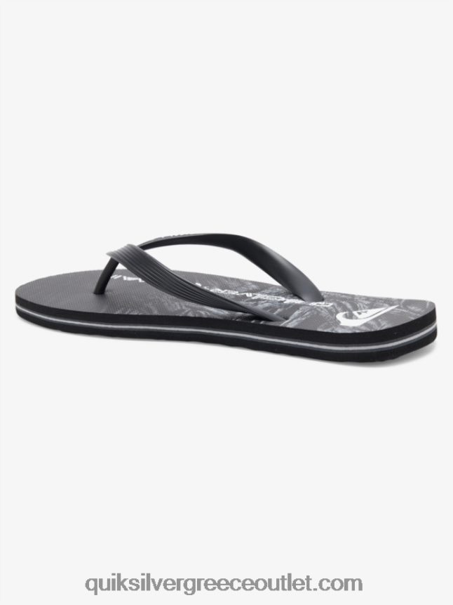 σαγιονάρες μολκάι εγχώριες Quiksilver άνδρες 66LP841860 μαύρος