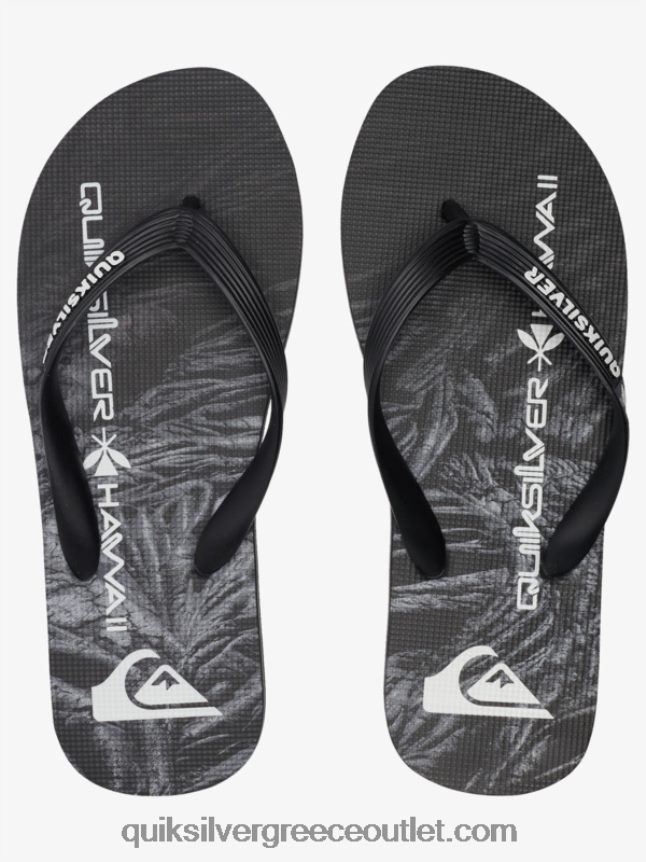 σαγιονάρες μολκάι εγχώριες Quiksilver άνδρες 66LP841860 μαύρος