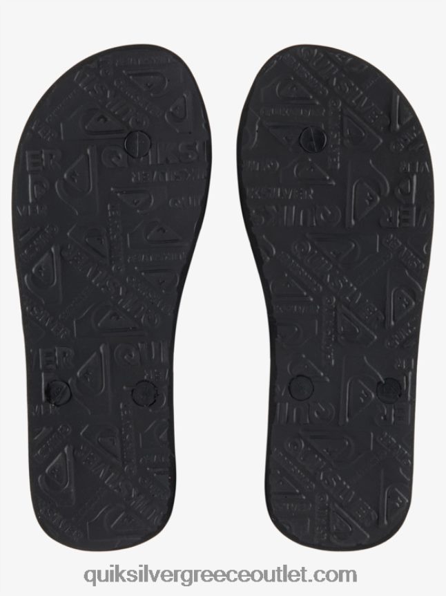 σαγιονάρες μολκάι εγχώριες Quiksilver άνδρες 66LP841860 μαύρος