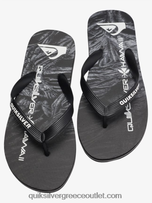 σαγιονάρες μολκάι εγχώριες Quiksilver άνδρες 66LP841860 μαύρος