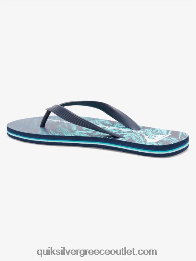 σαγιονάρες μολκάι εγχώριες Quiksilver άνδρες 66LP841861 πράσινο 1