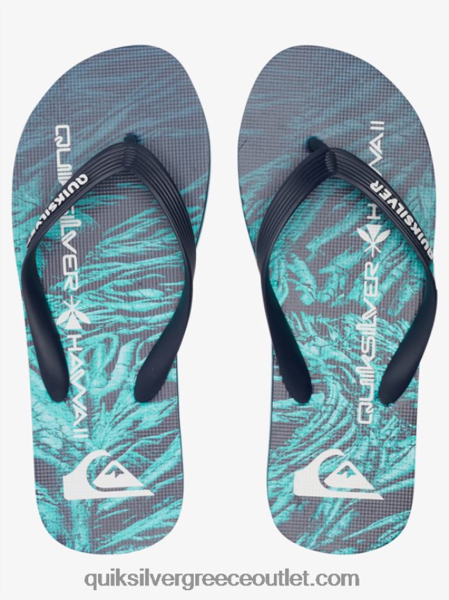 σαγιονάρες μολκάι εγχώριες Quiksilver άνδρες 66LP841861 πράσινο 1