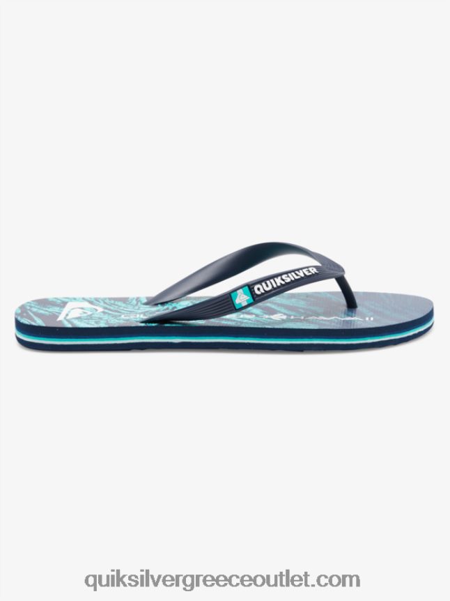 σαγιονάρες μολκάι εγχώριες Quiksilver άνδρες 66LP841861 πράσινο 1