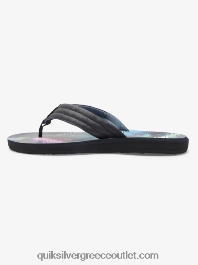 σανδάλια με στάμπα καρβερ Quiksilver άνδρες 66LP84611 Μαύρο μπλε