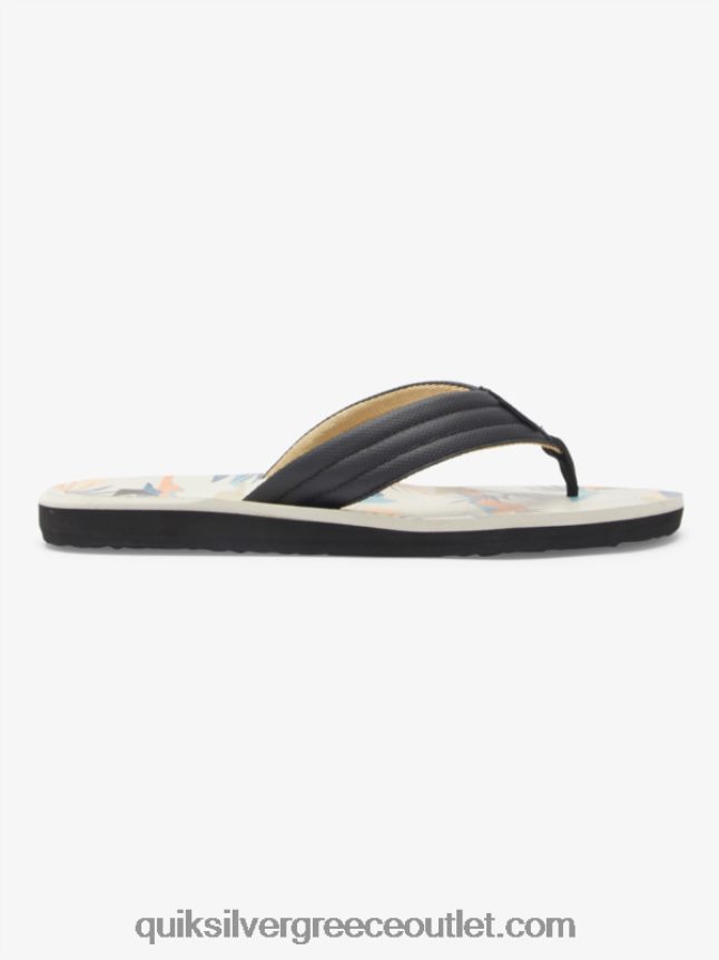 σανδάλια με στάμπα καρβερ Quiksilver άνδρες 66LP84612 μαύρο/άσπρο/μπλε