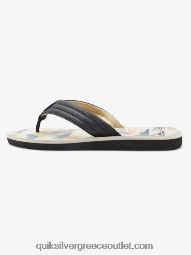 σανδάλια με στάμπα καρβερ Quiksilver άνδρες 66LP84612 μαύρο/άσπρο/μπλε