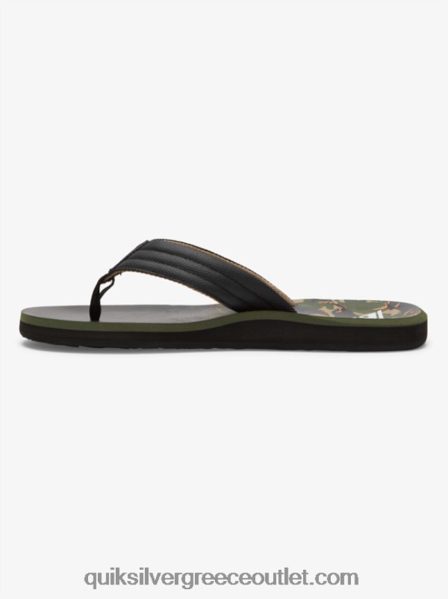 σανδάλια με στάμπα καρβερ Quiksilver άνδρες 66LP84613 πράσινο 1