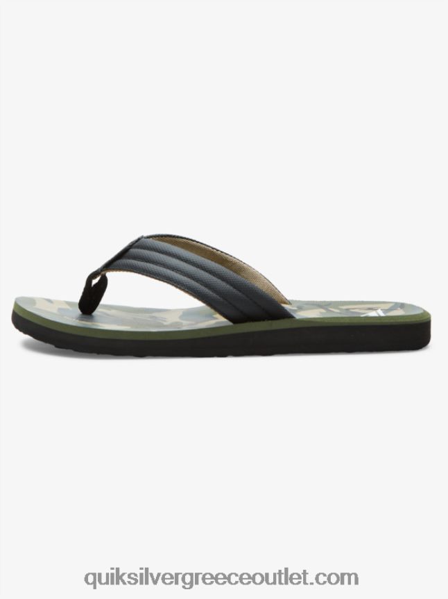 σανδάλια με στάμπα καρβερ Quiksilver άνδρες 66LP84614 μαύρο/πράσινο/γκρι