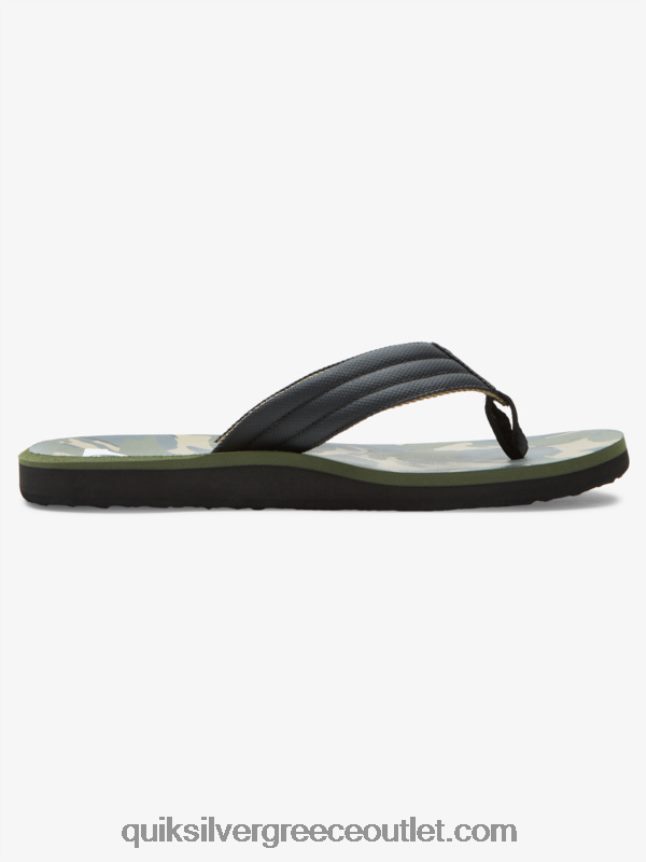 σανδάλια με στάμπα καρβερ Quiksilver άνδρες 66LP84614 μαύρο/πράσινο/γκρι