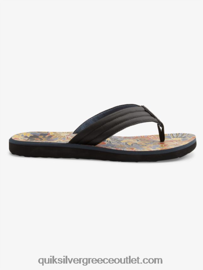 σανδάλια με στάμπα καρβερ Quiksilver άνδρες 66LP84615 μαύρο/μπλε/γκρι