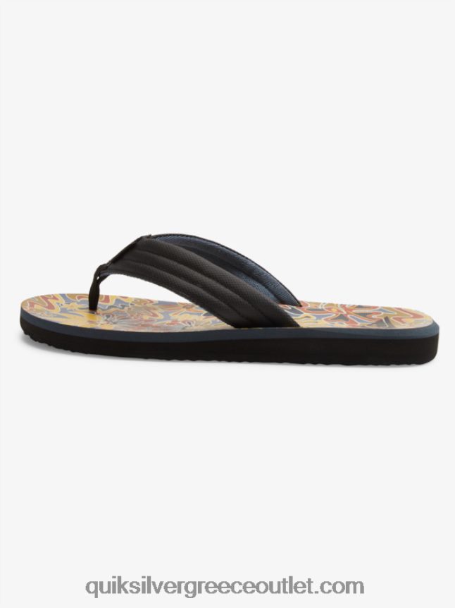 σανδάλια με στάμπα καρβερ Quiksilver άνδρες 66LP84615 μαύρο/μπλε/γκρι