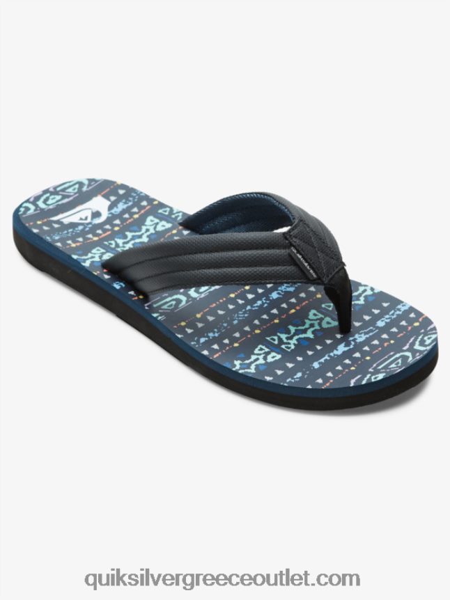 σανδάλια με στάμπα καρβερ Quiksilver άνδρες 66LP84616 μπλε μαύρο