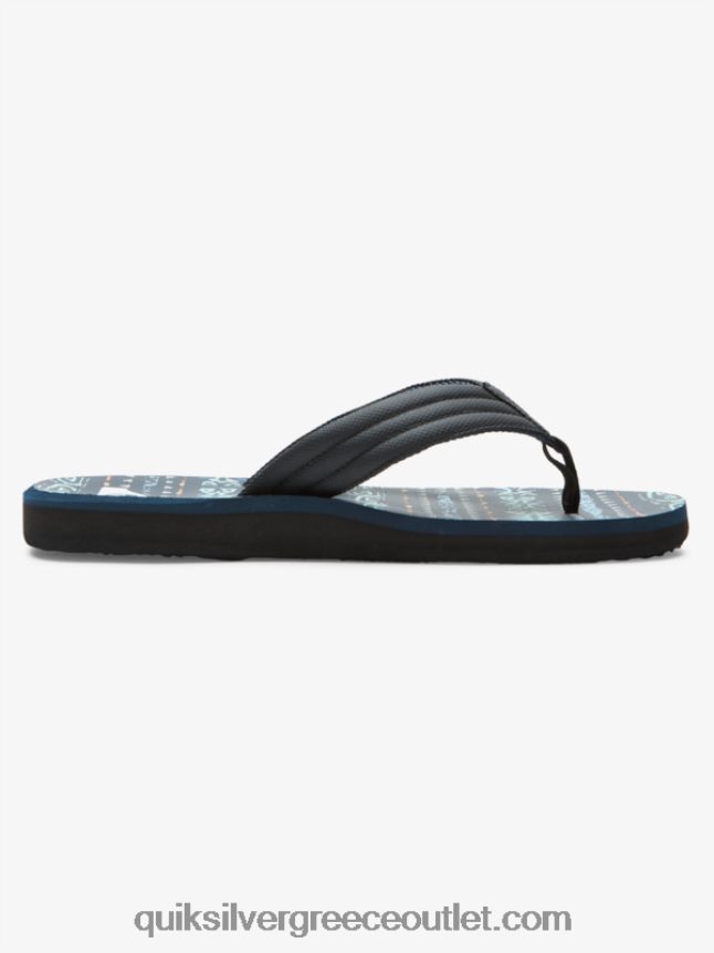 σανδάλια με στάμπα καρβερ Quiksilver άνδρες 66LP84616 μπλε μαύρο