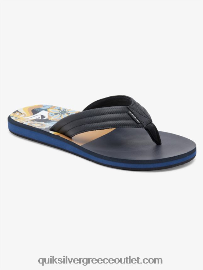 σανδάλια με στάμπα καρβερ Quiksilver άνδρες 66LP84617 καφέ 1