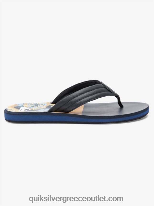 σανδάλια με στάμπα καρβερ Quiksilver άνδρες 66LP84617 καφέ 1