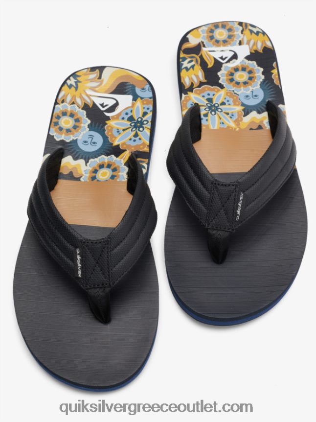σανδάλια με στάμπα καρβερ Quiksilver άνδρες 66LP84617 καφέ 1