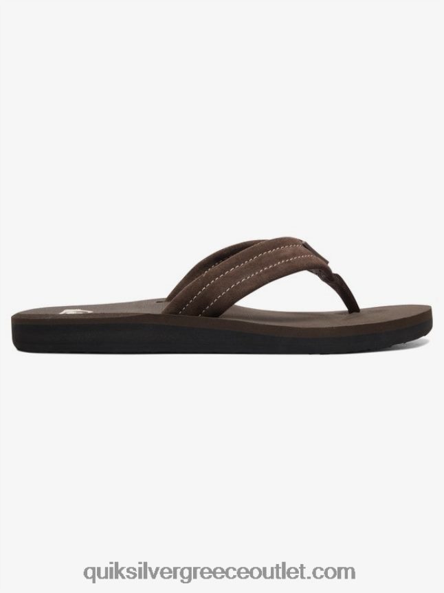 δερμάτινα πέδιλα από καστόρι carver Quiksilver άνδρες 66LP841631 demitasse - στερεό