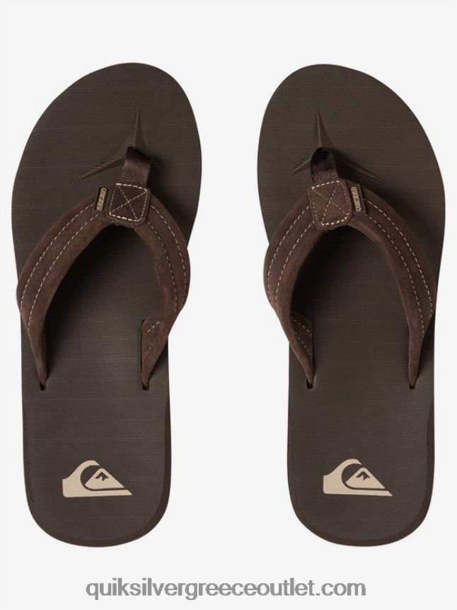 δερμάτινα πέδιλα από καστόρι carver Quiksilver άνδρες 66LP841631 demitasse - στερεό