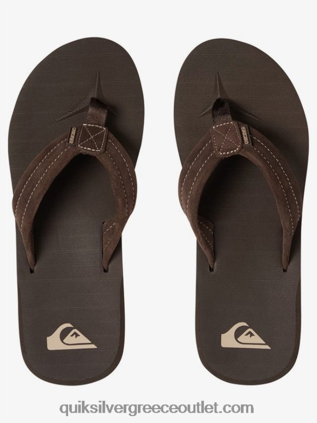 δερμάτινα πέδιλα από καστόρι carver Quiksilver άνδρες 66LP841631 demitasse - στερεό