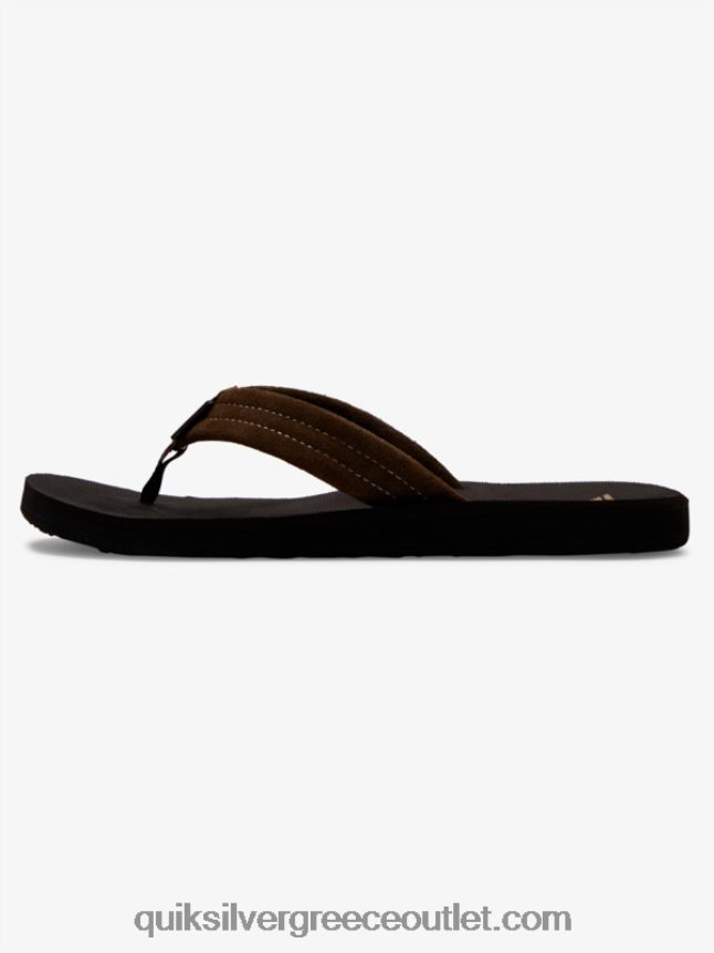 δερμάτινα πέδιλα από καστόρι carver Quiksilver άνδρες 66LP841631 demitasse - στερεό