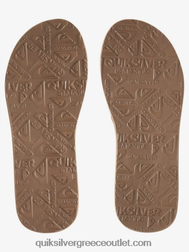 δερμάτινα πέδιλα από καστόρι carver Quiksilver άνδρες 66LP841633 μαύρισμα - στερεό