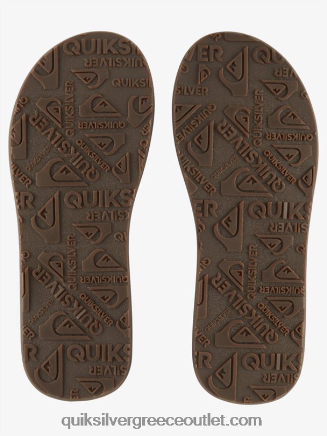 δερμάτινα σανδάλια carver Quiksilver άνδρες 66LP841773 καφέ