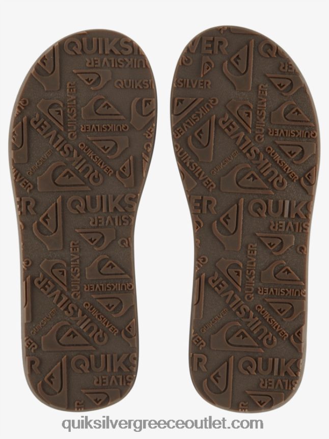 δερμάτινα σανδάλια carver Quiksilver άνδρες 66LP841774 μαύρισμα - στερεό