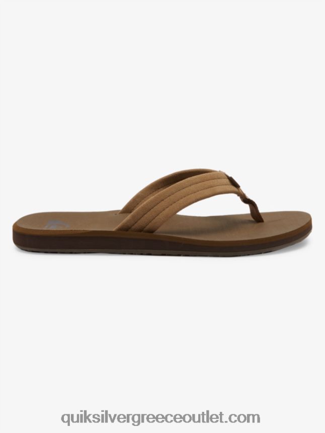 σανδάλια με πυρήνα από σουέντ carver Quiksilver άνδρες 66LP84874 μαύρισμα 1