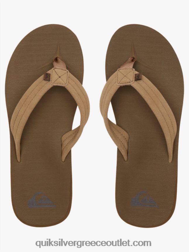 σανδάλια με πυρήνα από σουέντ carver Quiksilver άνδρες 66LP84874 μαύρισμα 1