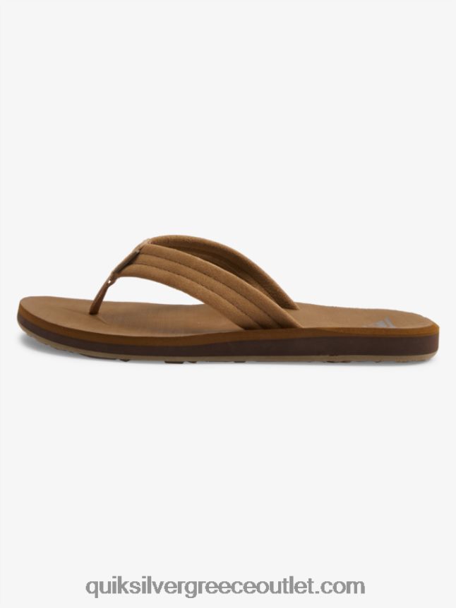 σανδάλια με πυρήνα από σουέντ carver Quiksilver άνδρες 66LP84874 μαύρισμα 1
