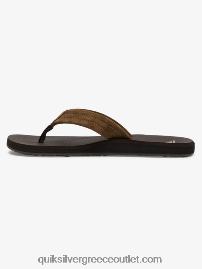 σανδάλια με πυρήνα από σουέντ carver Quiksilver άνδρες 66LP84877 καφέ 1