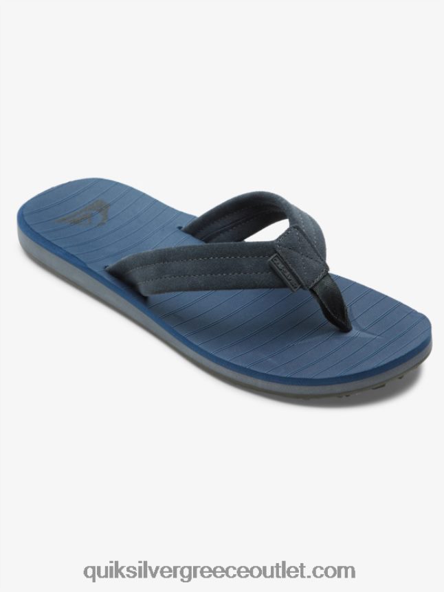 σανδάλια με πυρήνα από σουέντ carver Quiksilver άνδρες 66LP84878 μπλε 1
