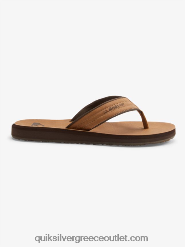 σανδάλια carver nubuck Quiksilver άνδρες 66LP84912 μαύρισμα - σχέδιο_1