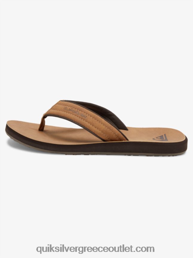σανδάλια carver nubuck Quiksilver άνδρες 66LP84912 μαύρισμα - σχέδιο_1