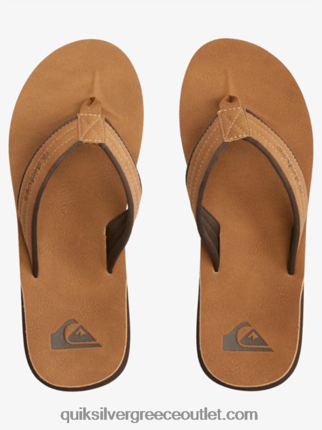σανδάλια carver nubuck Quiksilver άνδρες 66LP84912 μαύρισμα - σχέδιο_1