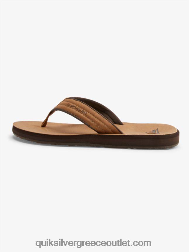 σανδάλια carver nubuck Quiksilver άνδρες 66LP84912 μαύρισμα - σχέδιο_1