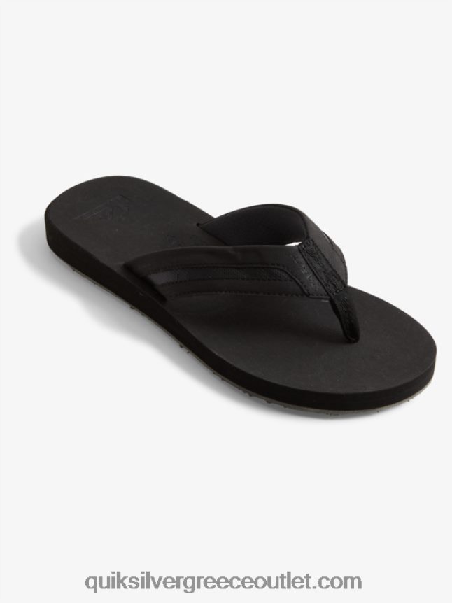 σανδάλια carver squish luxe Quiksilver άνδρες 66LP841830 μαύρο/γκρι