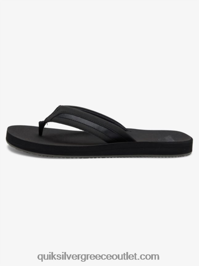 σανδάλια carver squish luxe Quiksilver άνδρες 66LP841830 μαύρο/γκρι