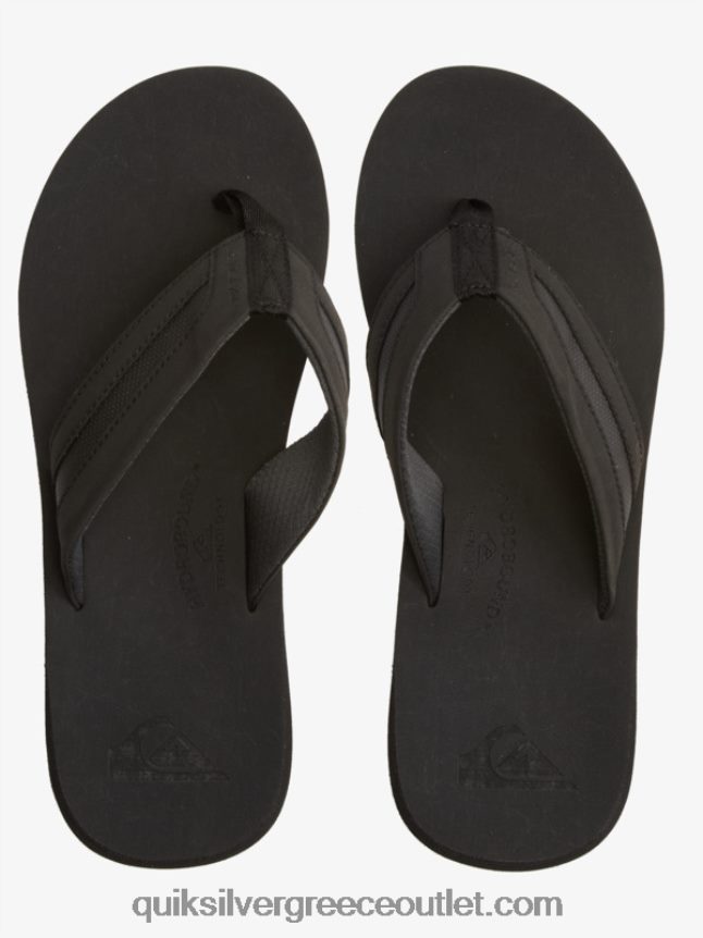 σανδάλια carver squish luxe Quiksilver άνδρες 66LP841830 μαύρο/γκρι