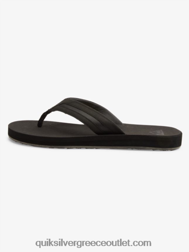 σανδάλια carver squish luxe Quiksilver άνδρες 66LP841830 μαύρο/γκρι
