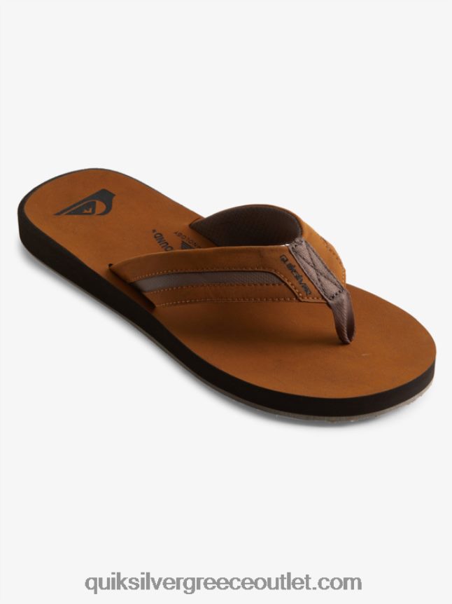 σανδάλια carver squish luxe Quiksilver άνδρες 66LP841831 καφέ