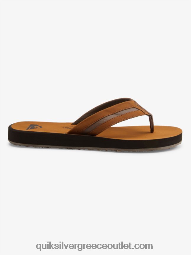σανδάλια carver squish luxe Quiksilver άνδρες 66LP841831 καφέ