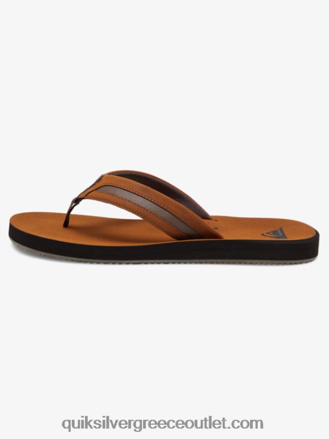 σανδάλια carver squish luxe Quiksilver άνδρες 66LP841831 καφέ