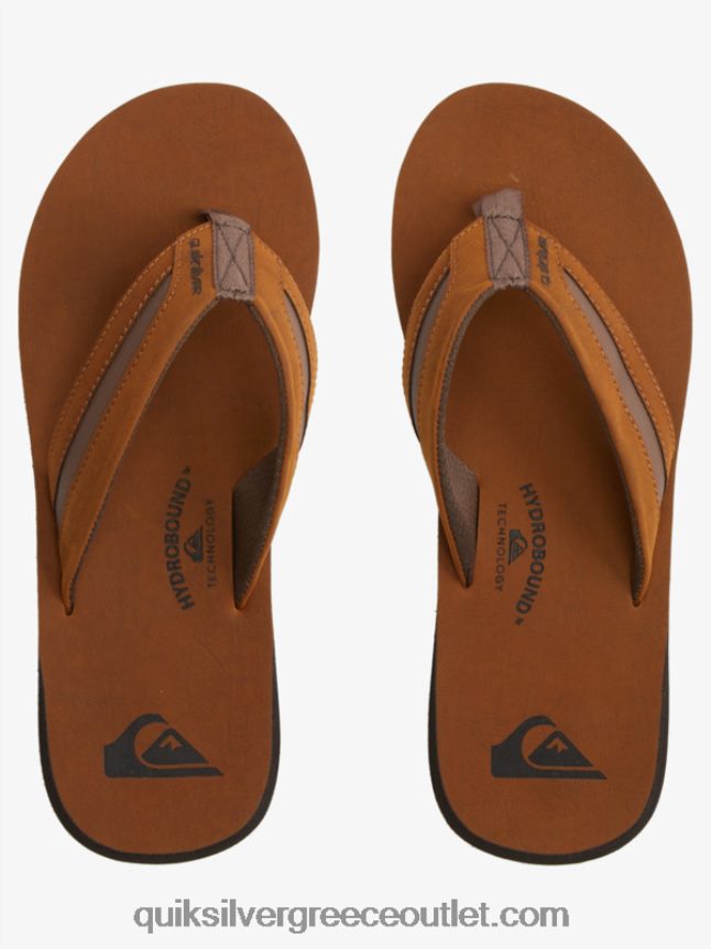 σανδάλια carver squish luxe Quiksilver άνδρες 66LP841831 καφέ